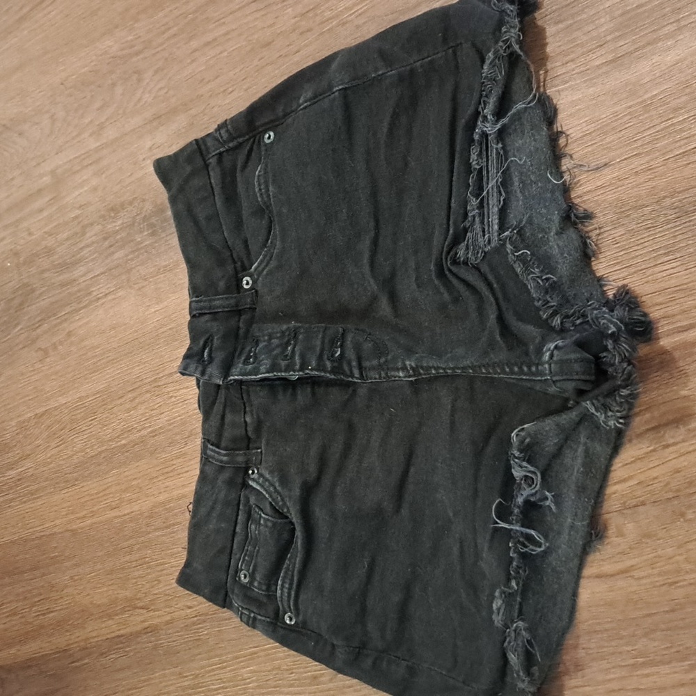 No Boundaries Black Jean Shorts
